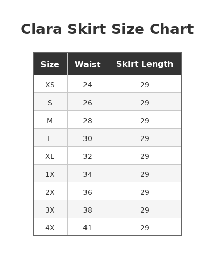 Clara Skirt