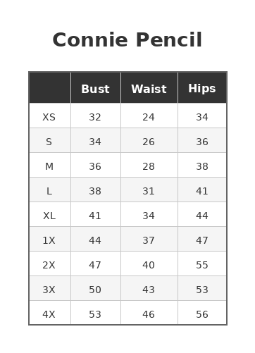 Connie Pencil Original Sample