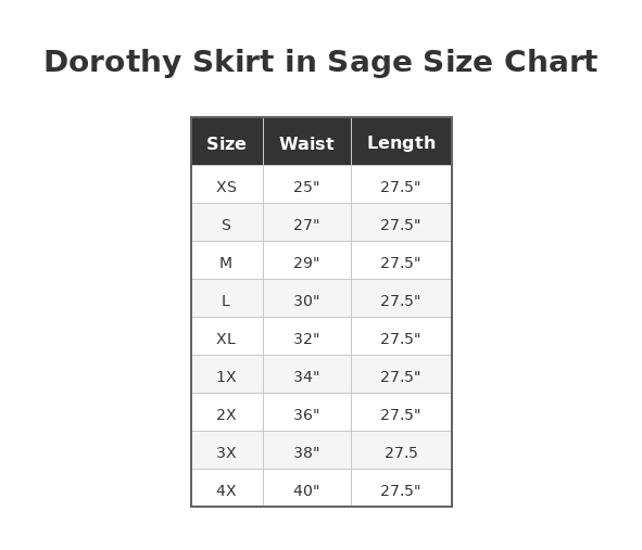 Dorothy Skirt