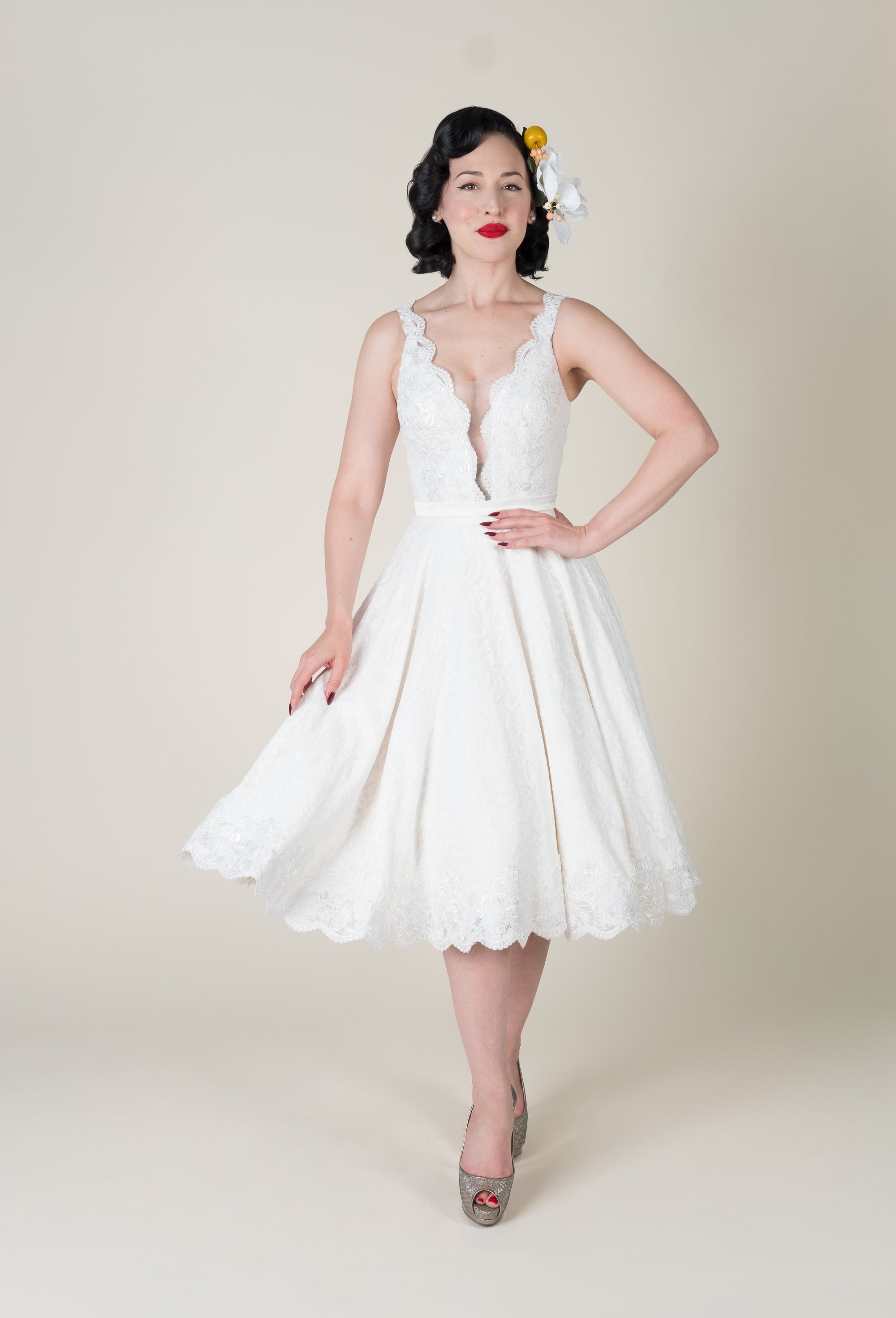 Estella in White - Sample