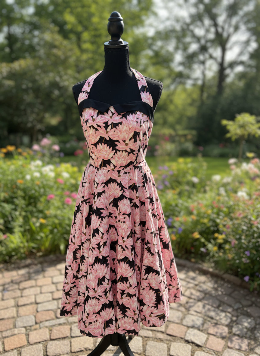 Floral Halter Dress - SAMPLE