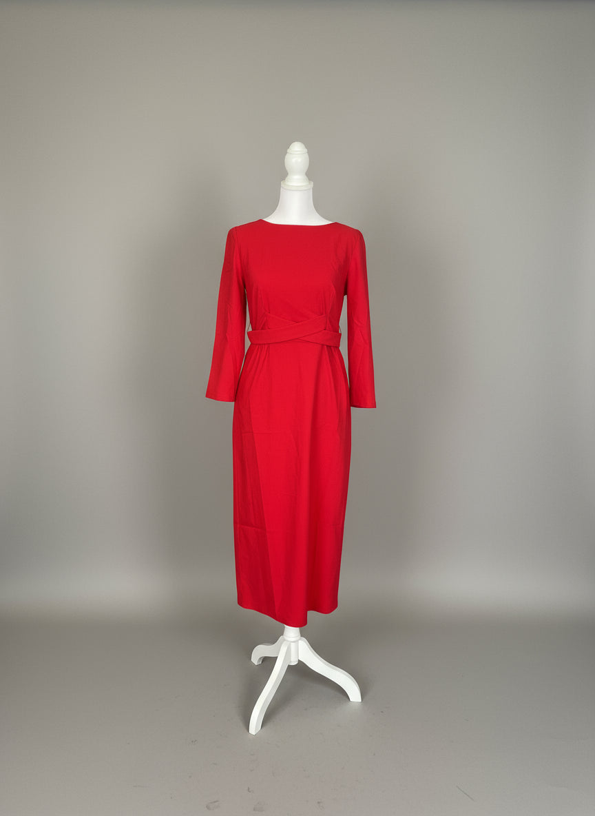 Vicki Dress in Crimson - SAMPLE