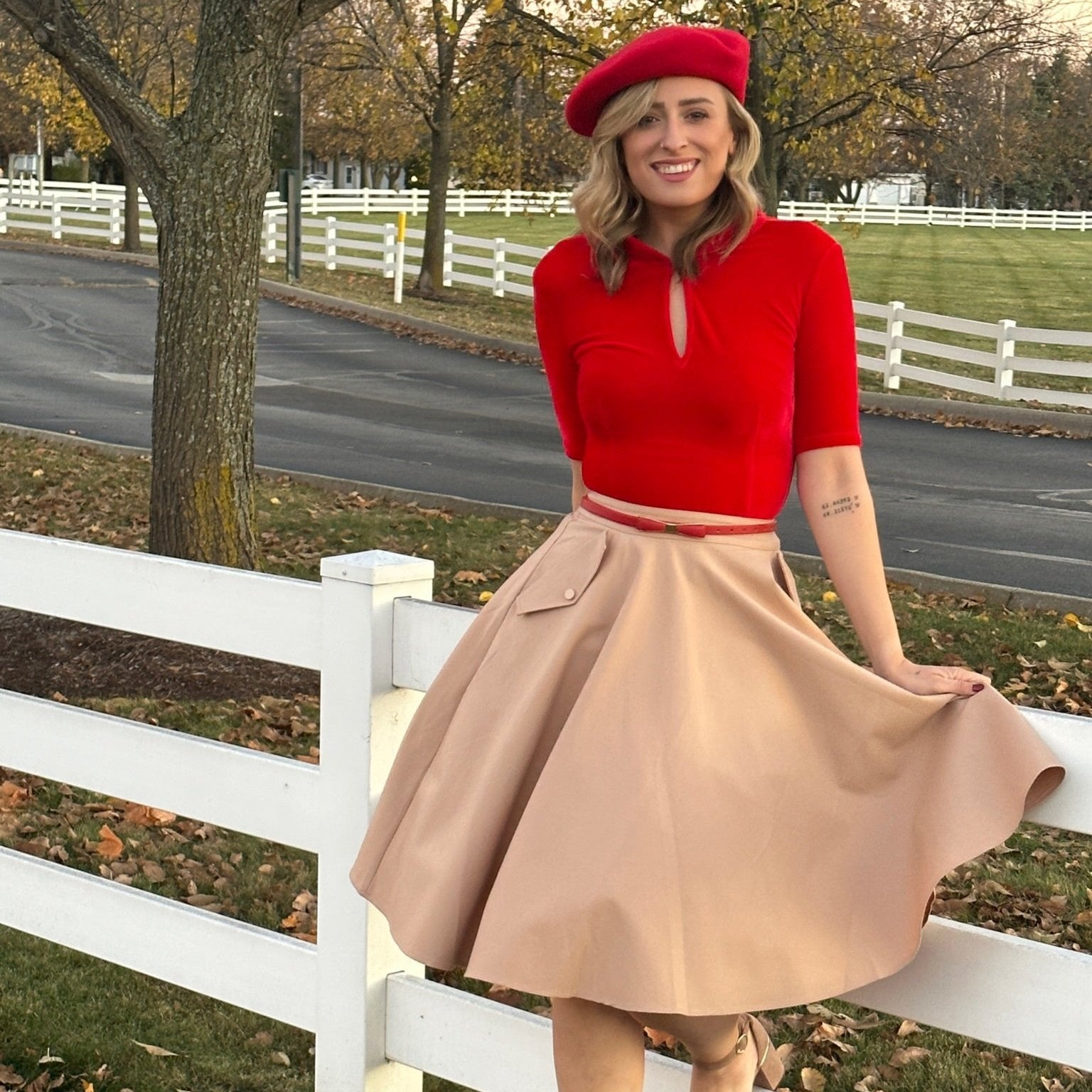 Delilah Circle Skirt Tatyana Clothing - Main Image