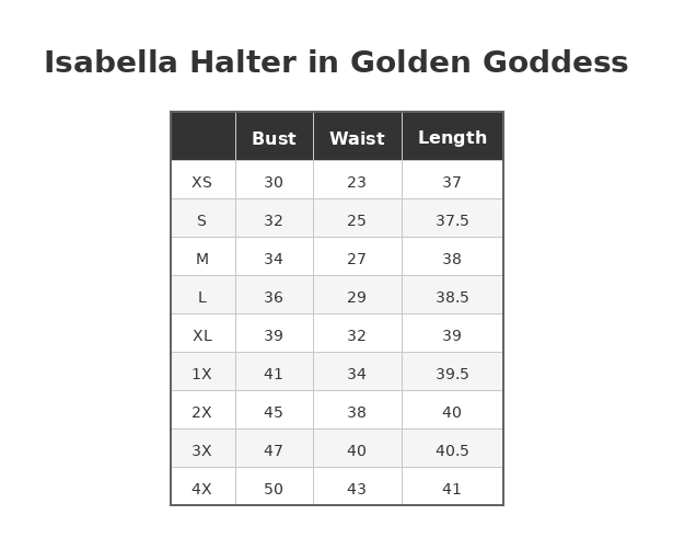 Isabella Halter Dress in Golden Goddess