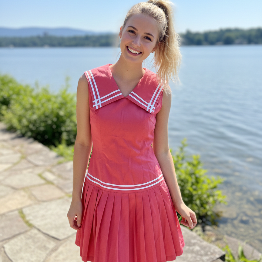 red and white sailor dress Pink and White Sailor Dress SAMPLE