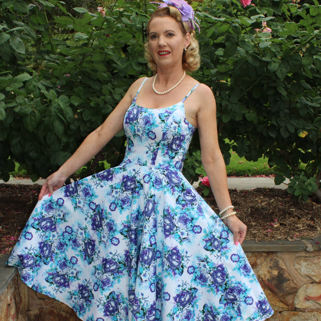 Peggy Retro-Inspired Full Circle Dress - Tatyana Clothing Peggy Retro-Inspired Full Circle Dress - Tatyana Clothing