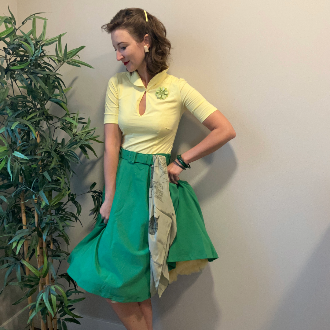 Keynote Vintage-Inspired Blouse with Peter Pan Collar