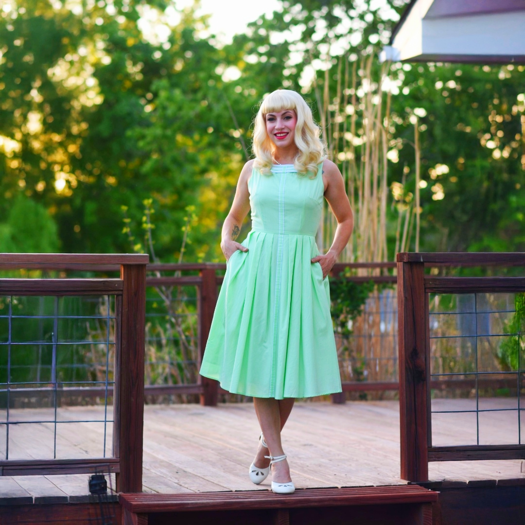 Samantha A-Line 60s-Inspired Dress - Tatyana Clothing Samantha A-Line 60s-Inspired Dress - Tatyana Clothing