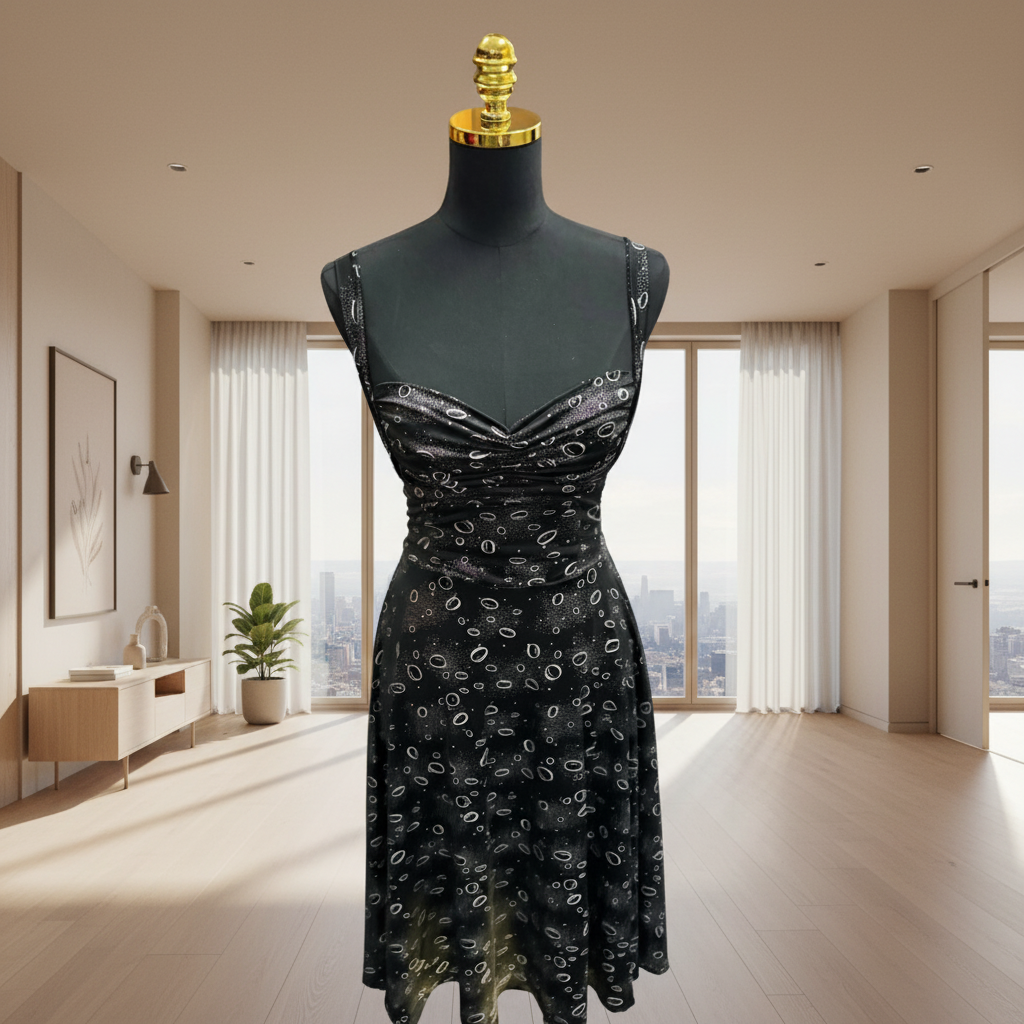 Rain Drops Circle Dress - SAMPLE