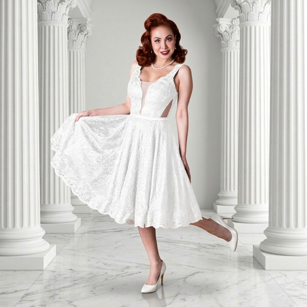 Estella in White - Sample