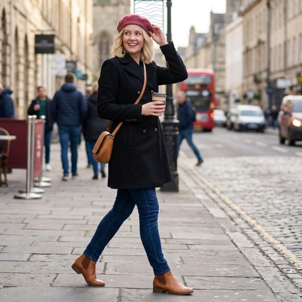 Wool Vintage-Inspired Beret