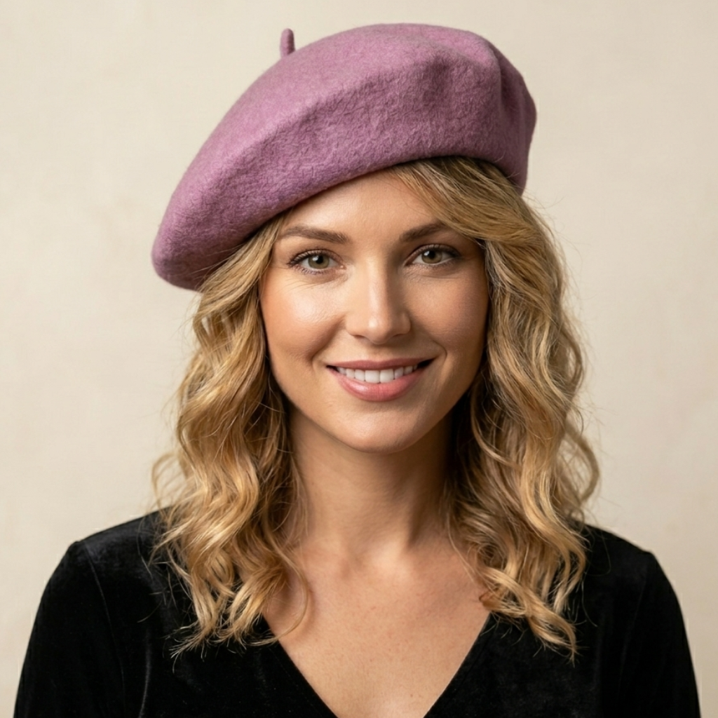 Wool Vintage-Inspired Beret