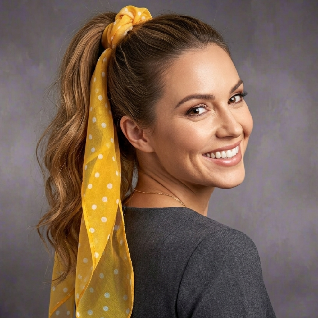 Vintage-Inspired Hair Scarf