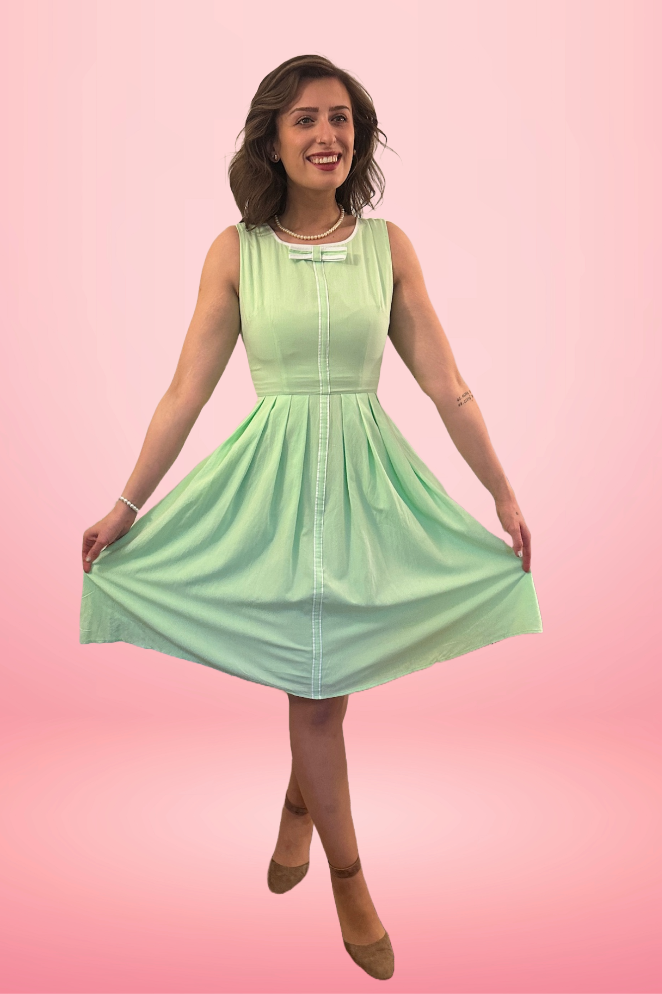 Samantha A-Line 60s-Inspired Dress 60's Floral / XS Samantha A-Line 60s-Inspired Dress 60's Floral / XS