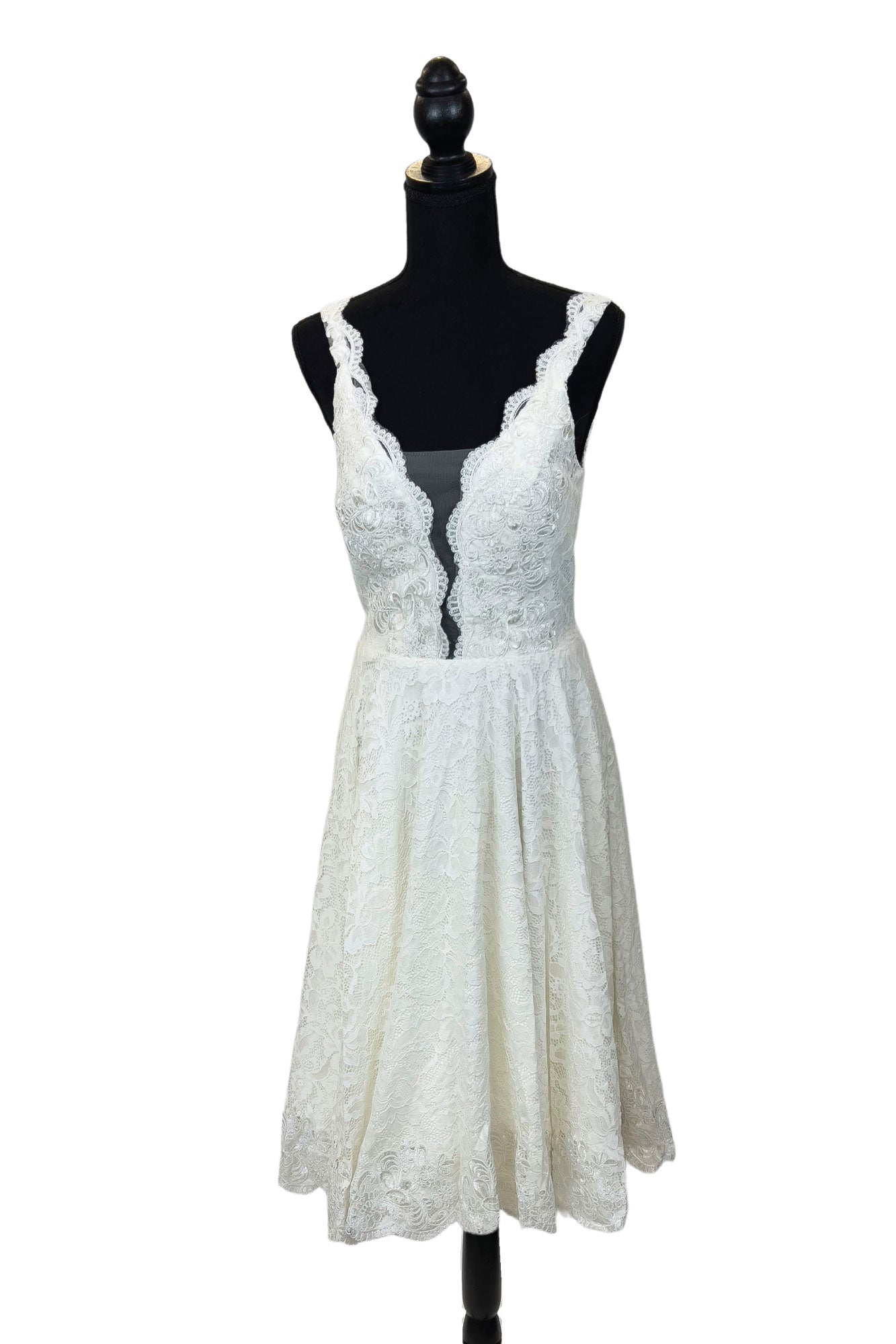Estella Dress in White - Sample