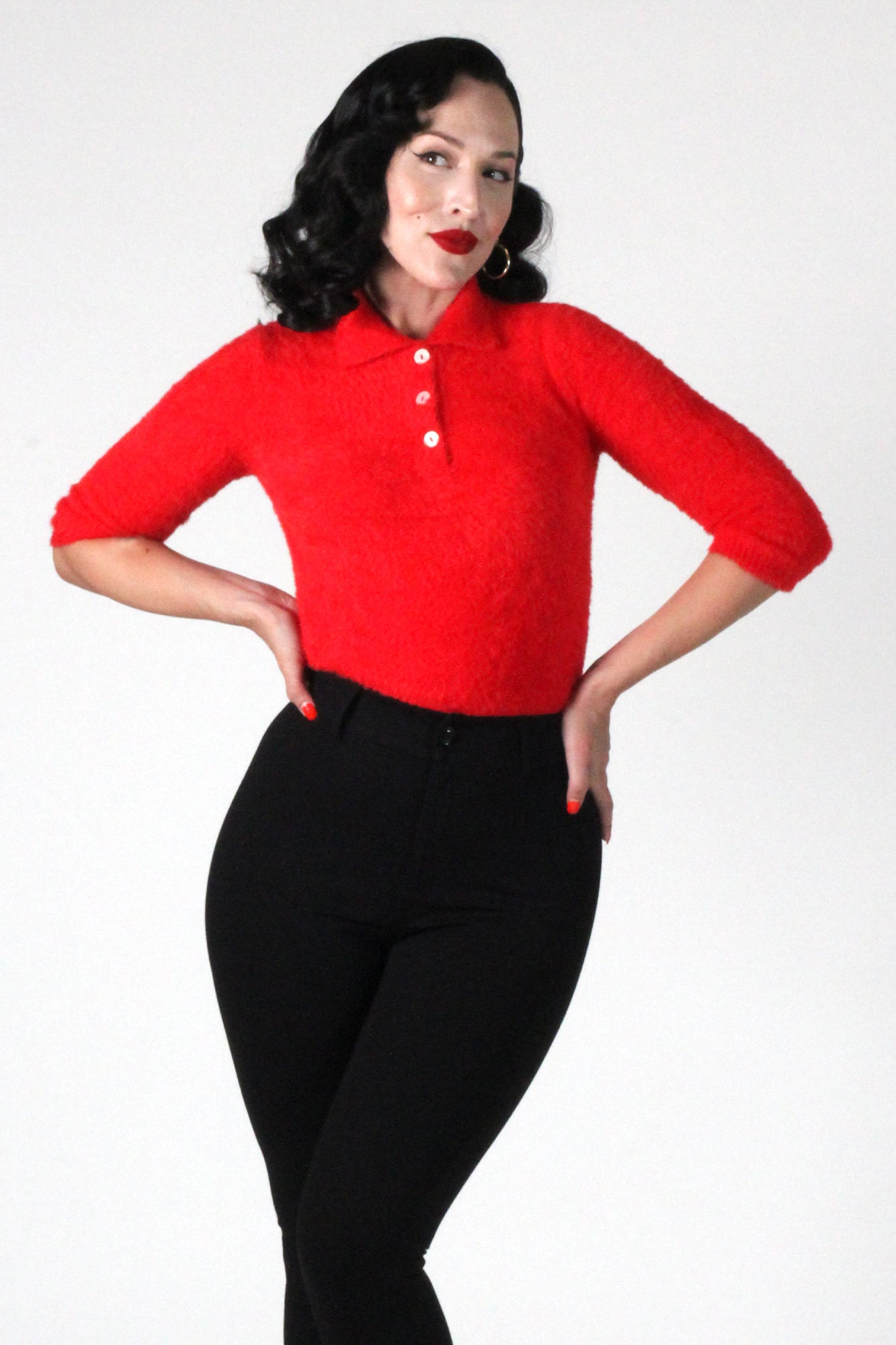 Glenda Sweater in Red