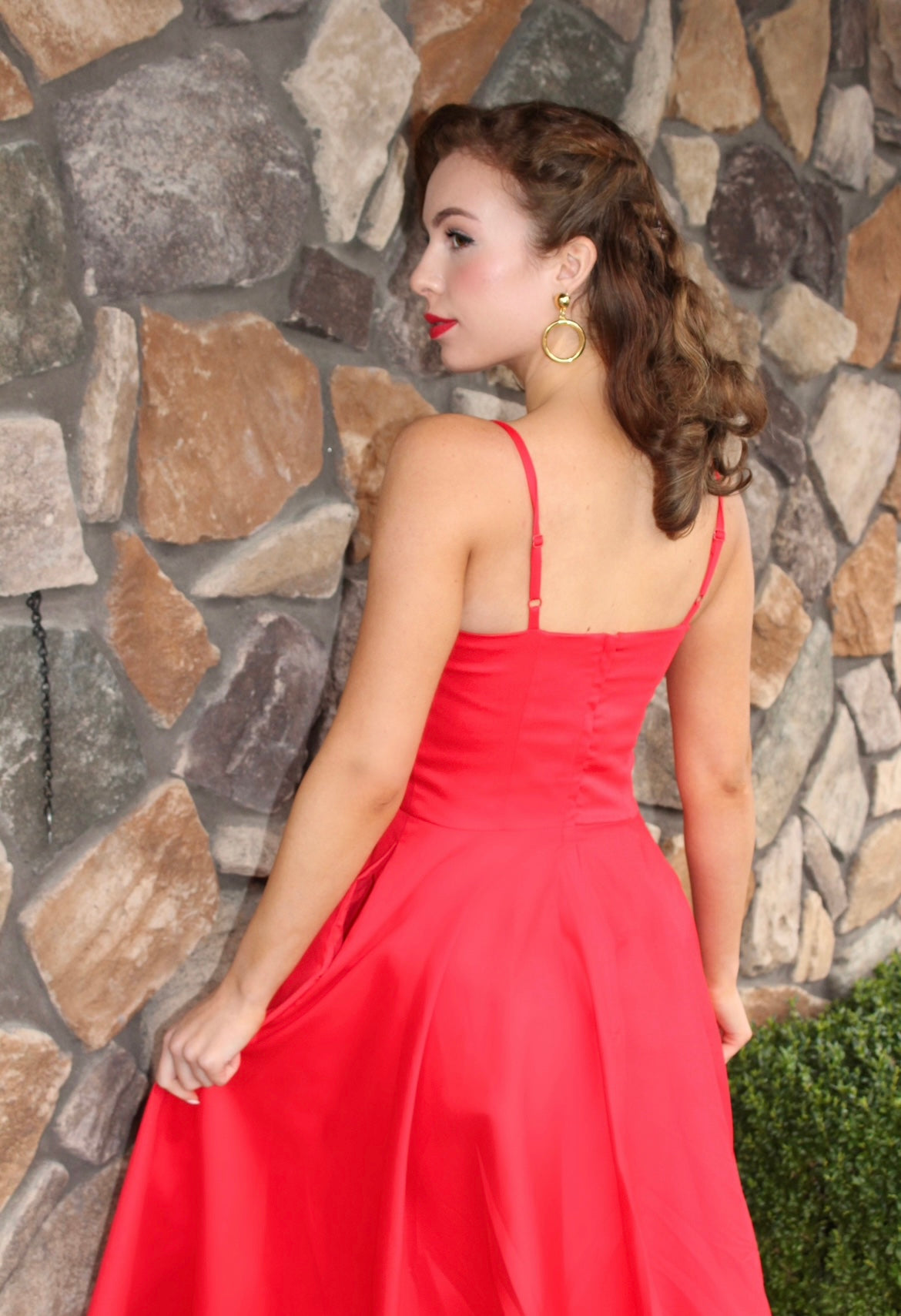 Peggy Retro-Inspired Full Circle Dress - Tatyana Clothing Peggy Retro-Inspired Full Circle Dress - Tatyana Clothing