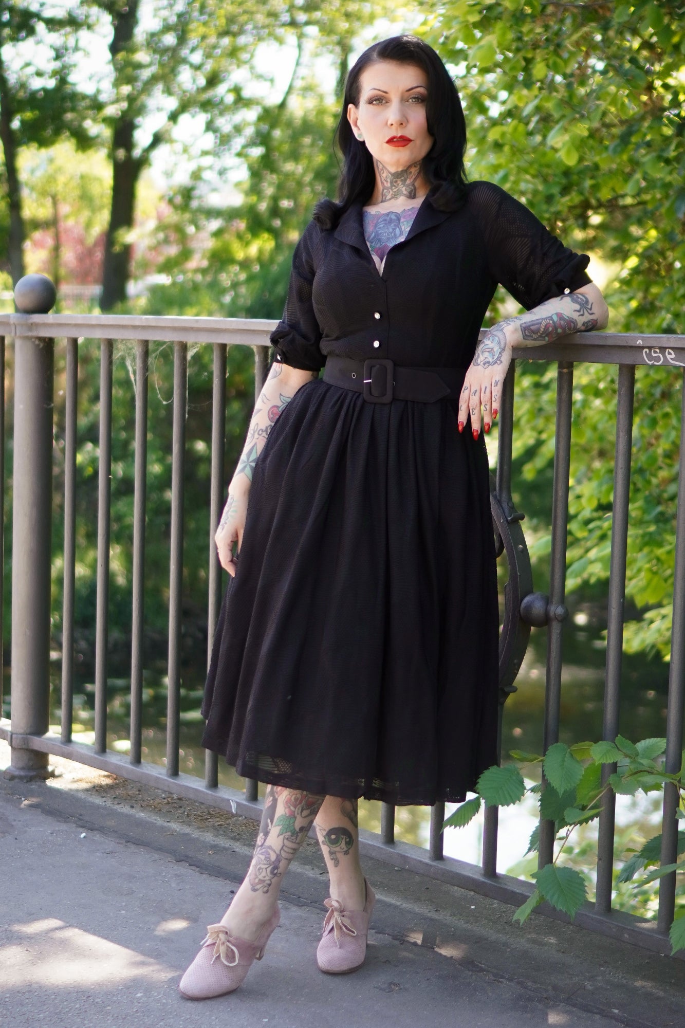 Lily Vintage Shirt Dress - Tatyana Clothing Lily Vintage Shirt Dress - Tatyana Clothing