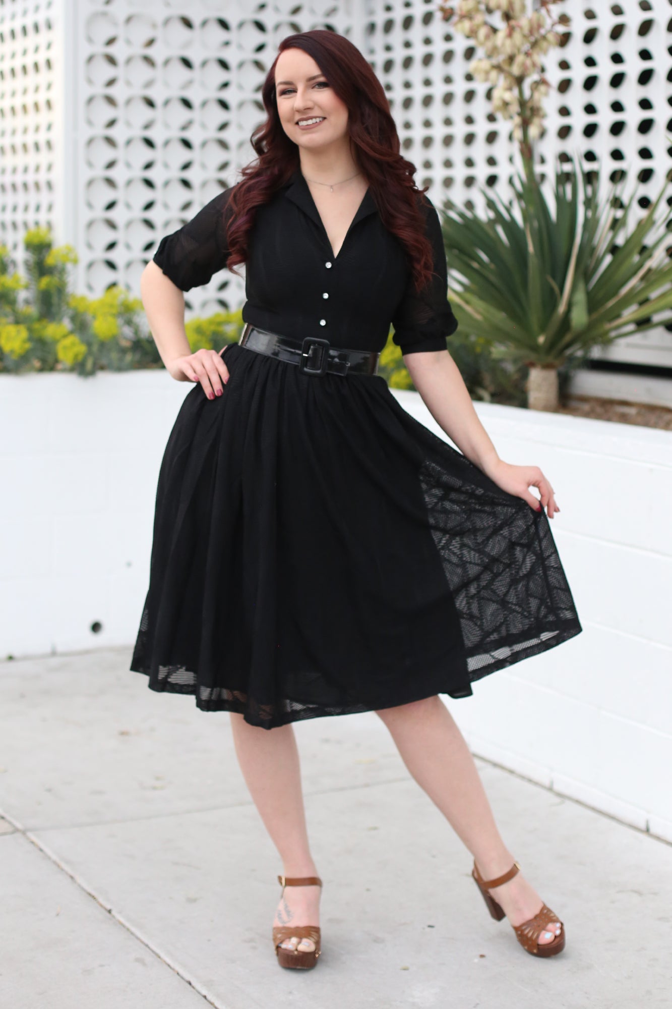 Lily Vintage Shirt Dress - Tatyana Clothing Lily Vintage Shirt Dress - Tatyana Clothing