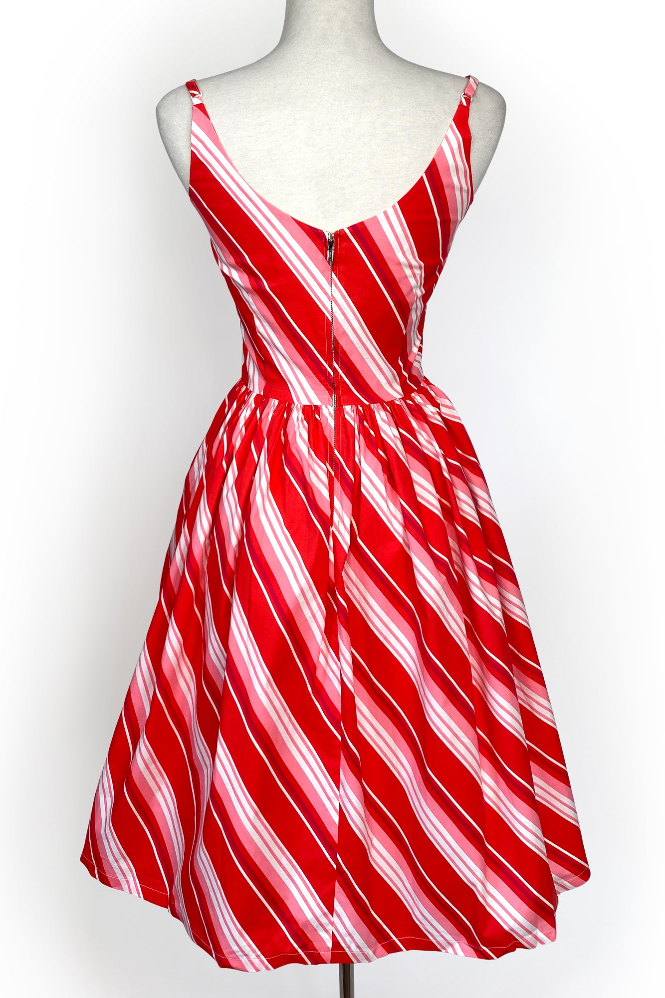 The Sandra Dress in Candy Stripe Print