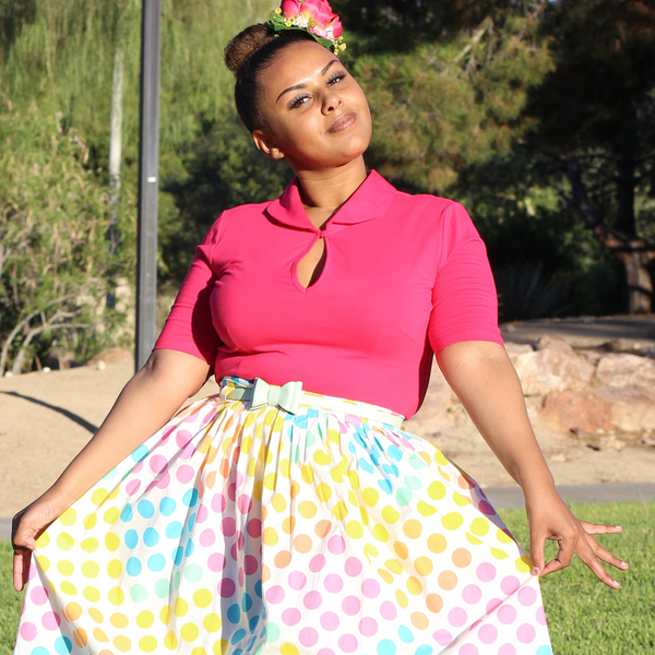 Keynote Blouse with Peter Pan Collar - Assorted Colors - Tatyana