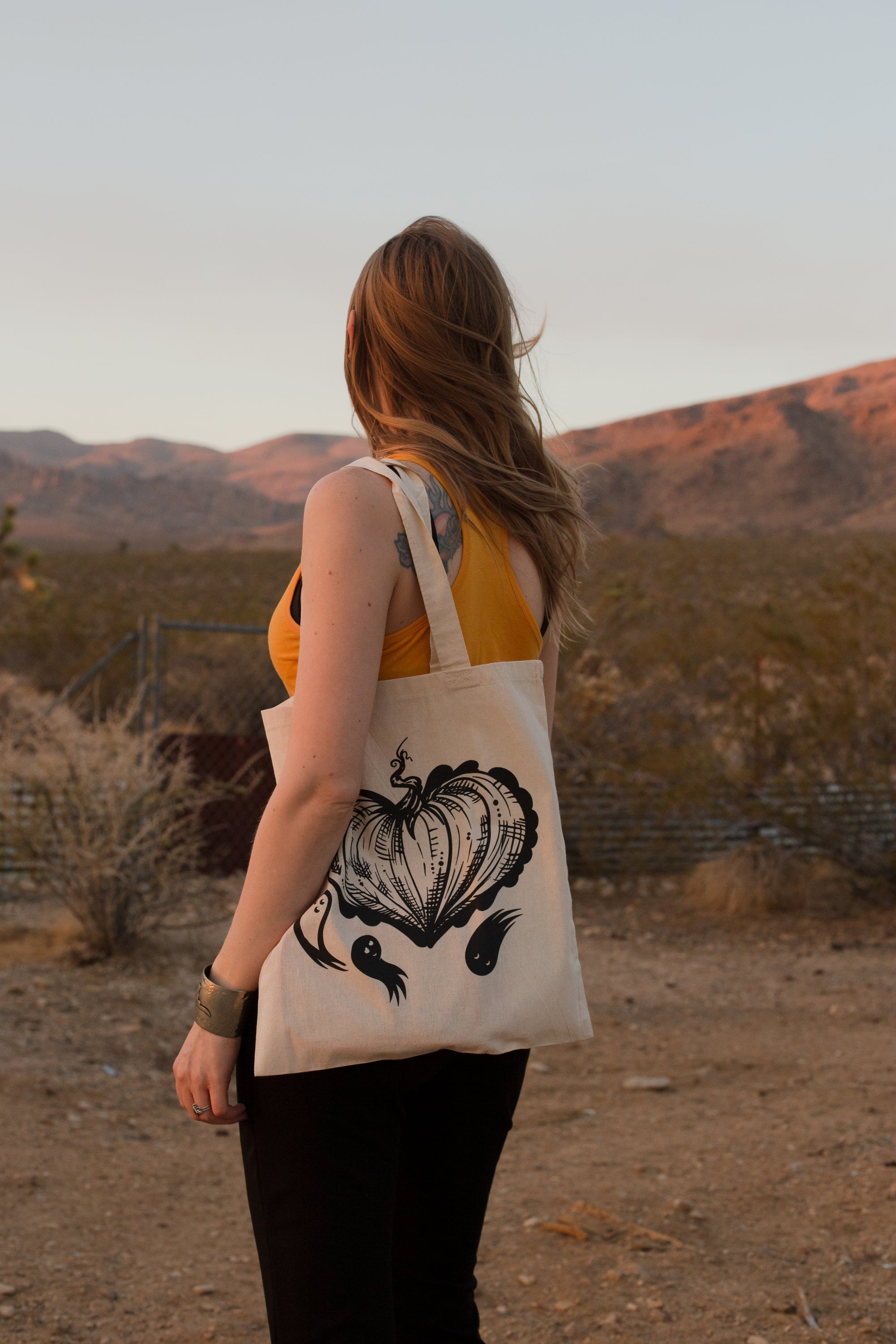 Halloween in my Heart Tote In Natural
